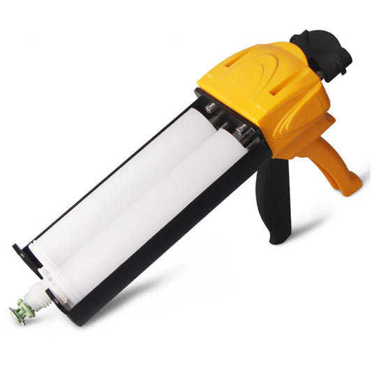 How to use the two-component caulking gun?