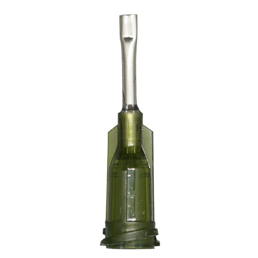 Oval Dispensing Needle 14 Gauge Olive