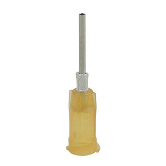 15 Gauge Amber Aluminum Hub Dispensing Tips