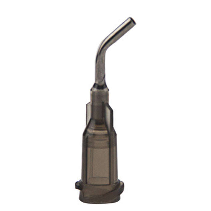 Angled Dispensing Needle 16 Gauge Grey