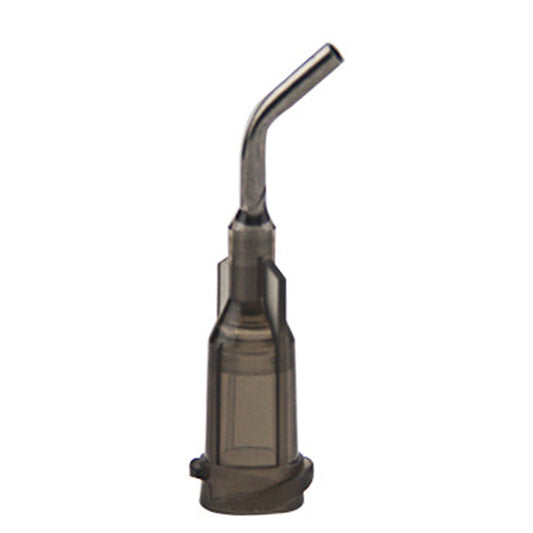 Angled Dispensing Needle 16 Gauge Grey