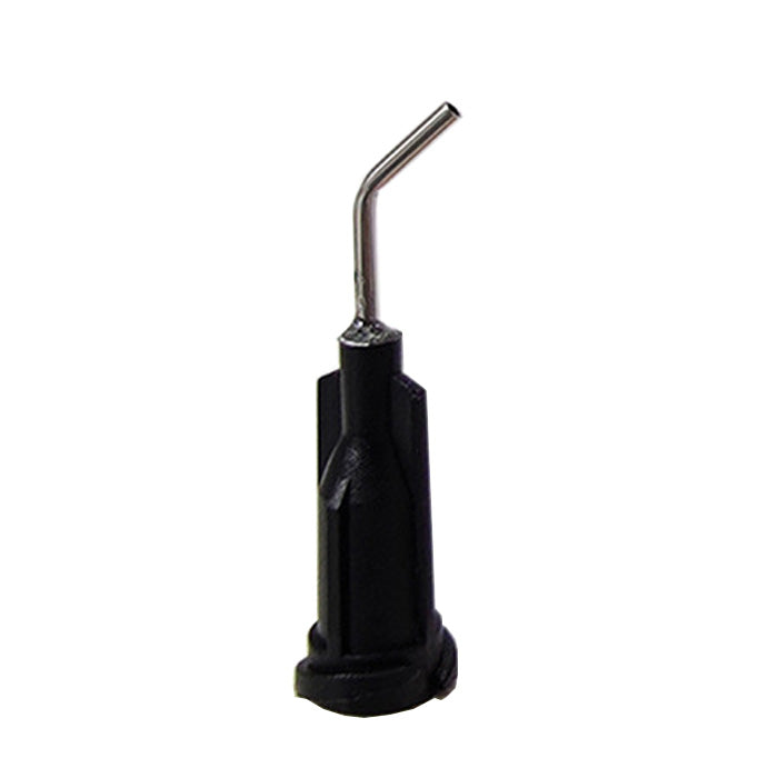 Angled Dispensing Needle 19 Gauge Black