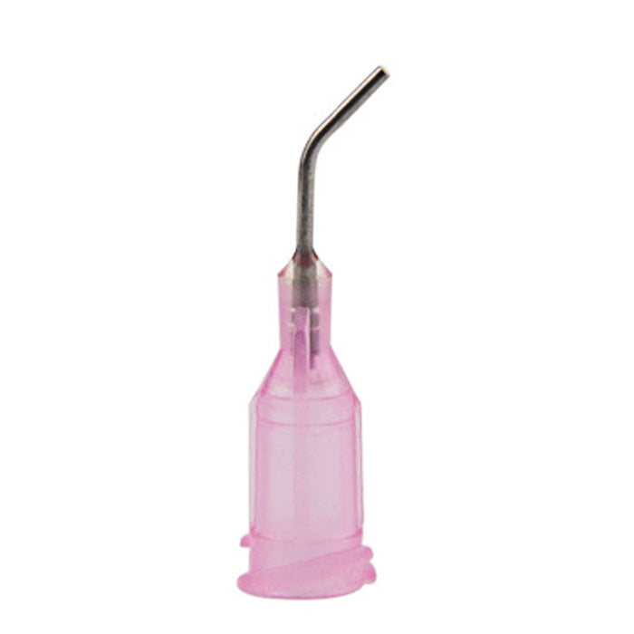 Angled Dispensing Needle 20 Gauge Pink