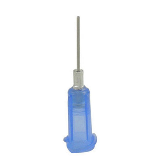 22 Gauge Blue Aluminum Hub Dispensing Tips