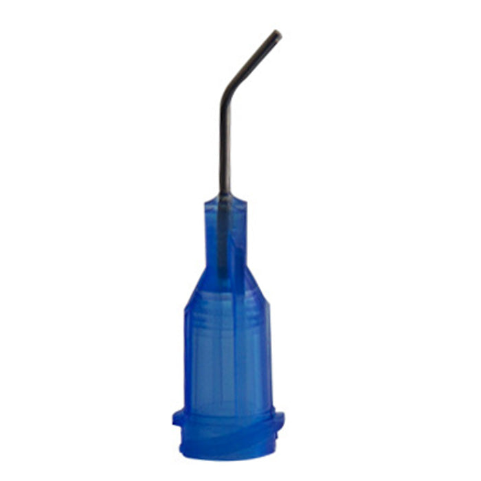 Angled Dispensing Needle 22 Gauge Blue