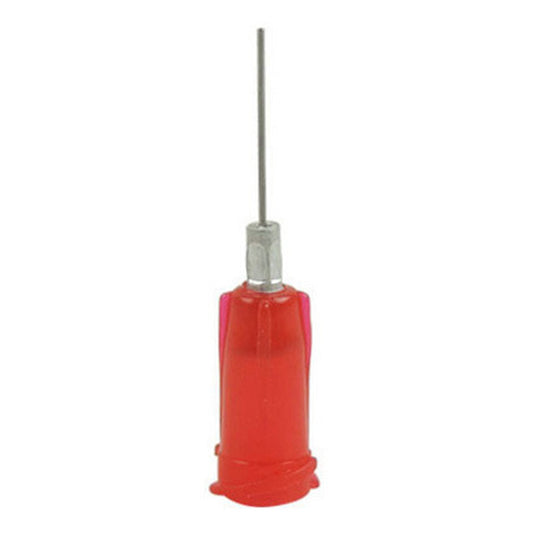 25 Gauge Red Aluminum Hub Dispensing Tips