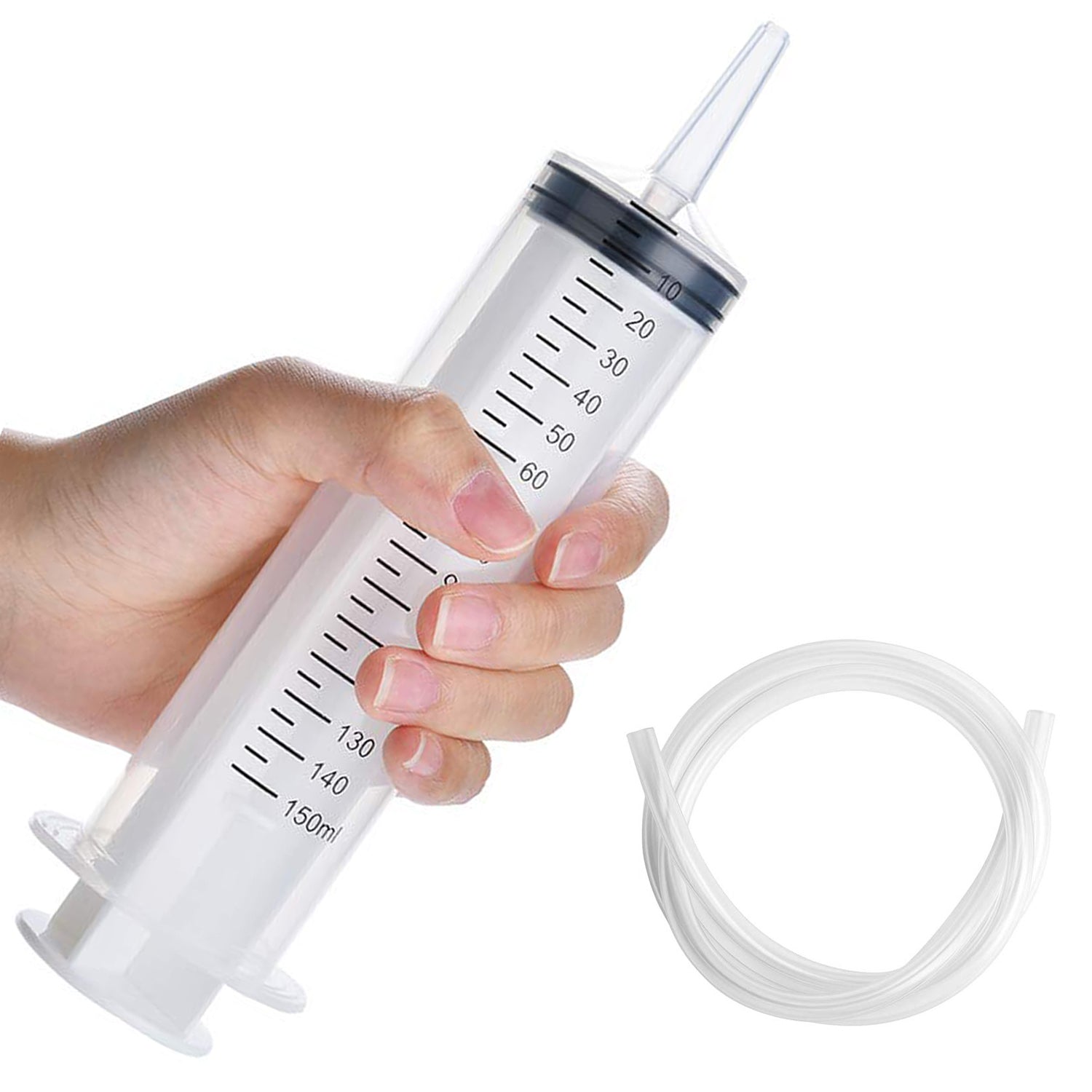 150ml Large Syringe with 2 39 inch Plastic Tubing for liquid