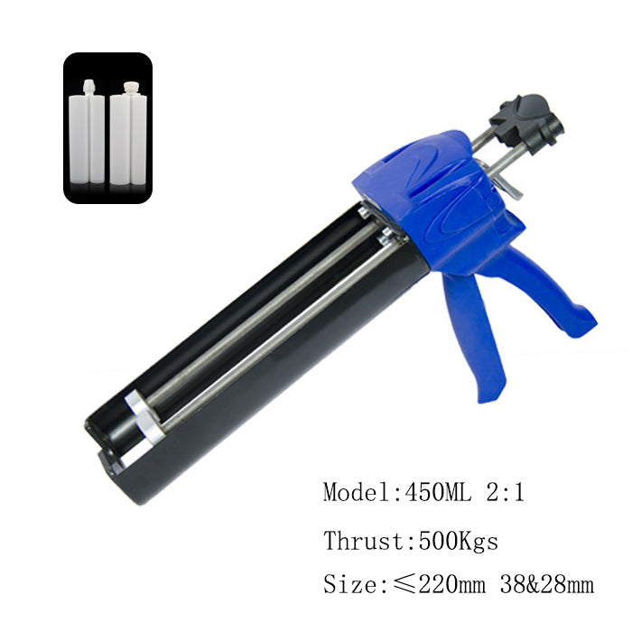 450 ML 2:1 Dual Cartridge Dispensing Gun Size