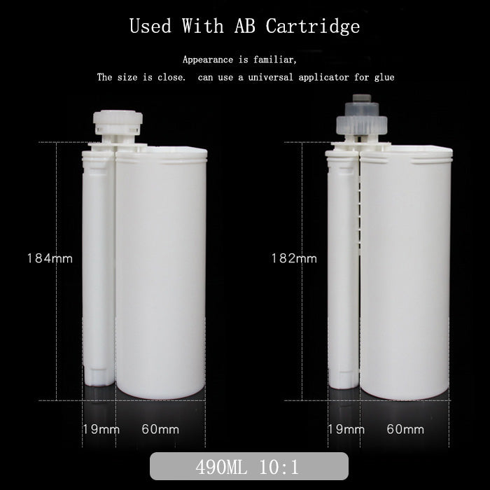 490 ML 10:1 Dual Cartridge Dispensing Gun Cartridge