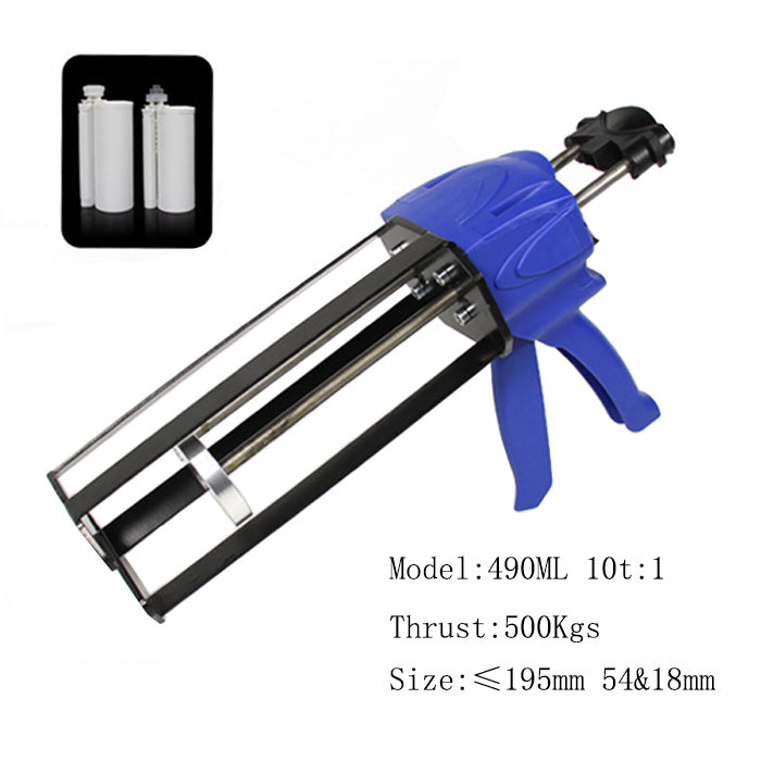 490 ML 10:1 Dual Cartridge Dispensing Gun Size