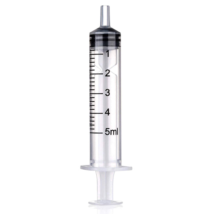 10x 5mL Disposable Syringe Luer Lock Tip Liquid Medical Plastic 5cc Sterile  