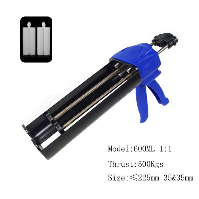 600 ML 1:1 Dual Cartridge Dispensing Gun Size