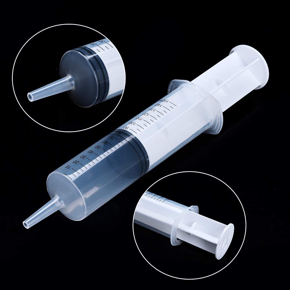 4 Pcs Plastic Measuring Syringe (2Pcs 60ml 2Pcs 100ml) Details
