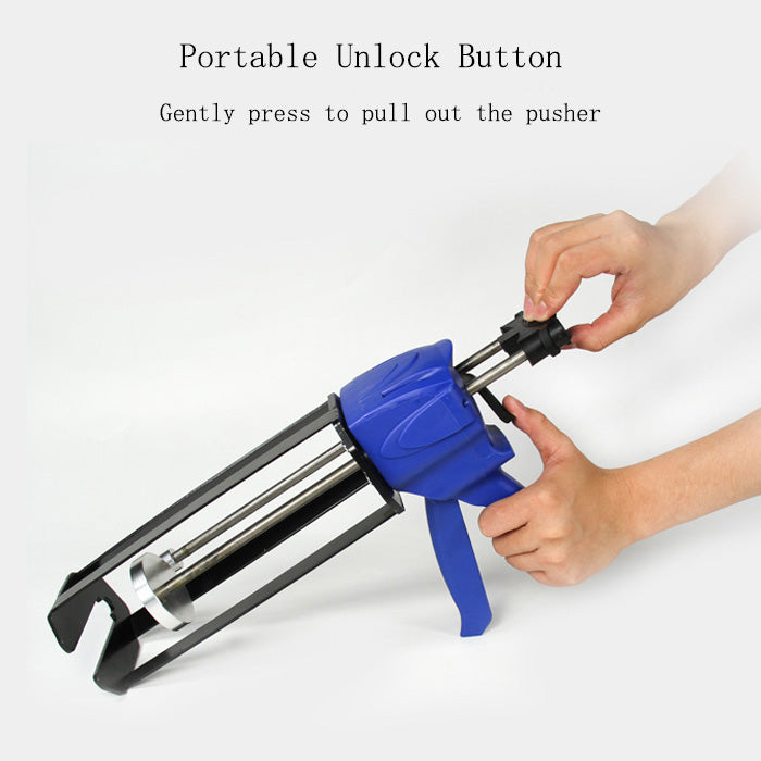 490 ML 10:1 Dual Cartridge Dispensing Gun Unluck Button