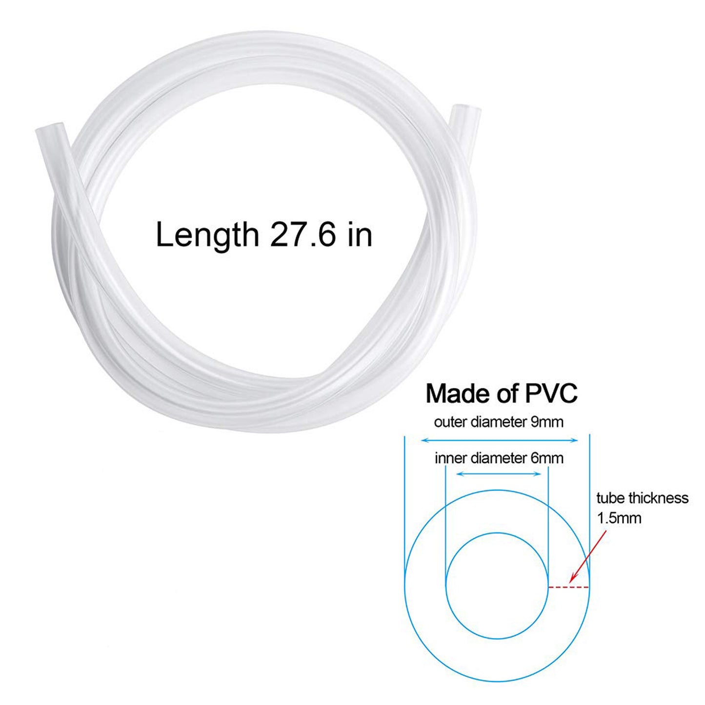 150ml Large Syringe with 2 39 inch Plastic Tubing for liquid made of PVC